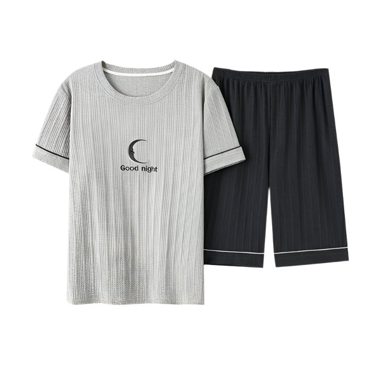 SaneShoppe - Soft Cotton Cartoon Print Men's Pajama Set - L - 3XL