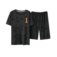 SaneShoppe - Soft Cotton Cartoon Print Men's Pajama Set - L - 3XL