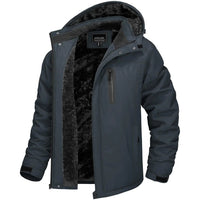SaneShoppe - TACVASEN Winter Thicken Fleece Jacket Mens Waterproof Hiking Skiing Jackets Outdoor Mountain Trekking Windbreaker Parka Male