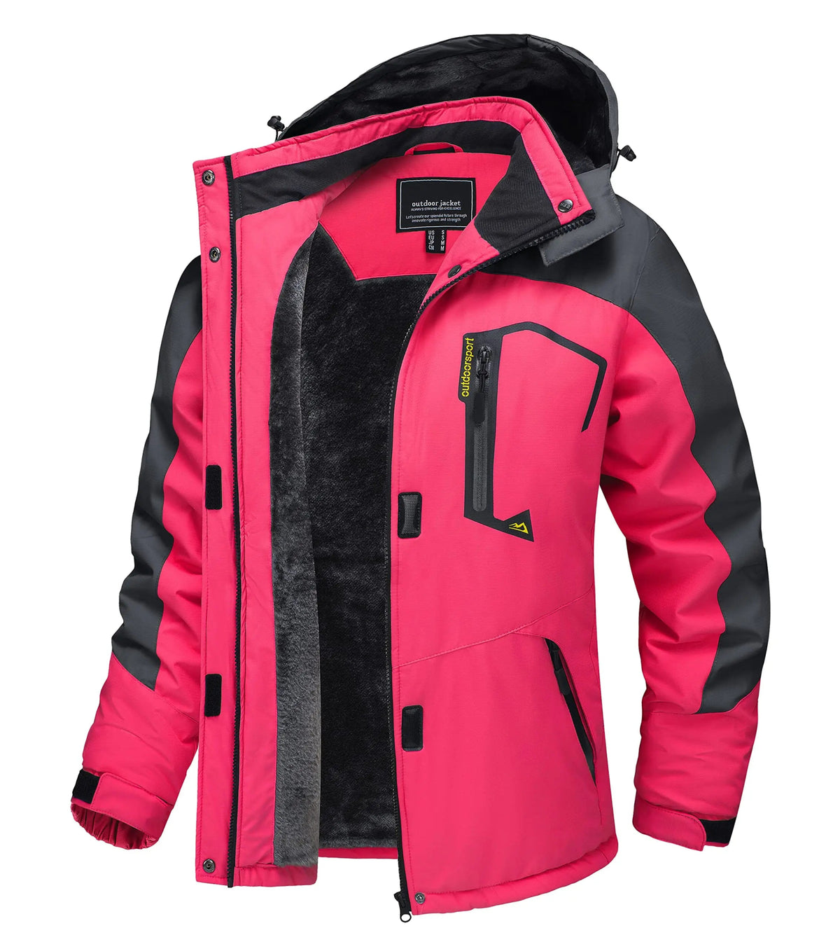SaneShoppe TACVASEN Winter Waterproof Ski Snowboard Jacket Womens Thermal Heavy Fleece Jackets Casual Work Rain Coat Windbreaker Parka