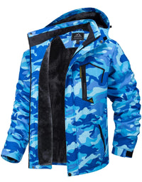 SaneShoppe TACVASEN Winter Waterproof Ski Snowboard Jacket Womens Thermal Heavy Fleece Jackets Casual Work Rain Coat Windbreaker Parka