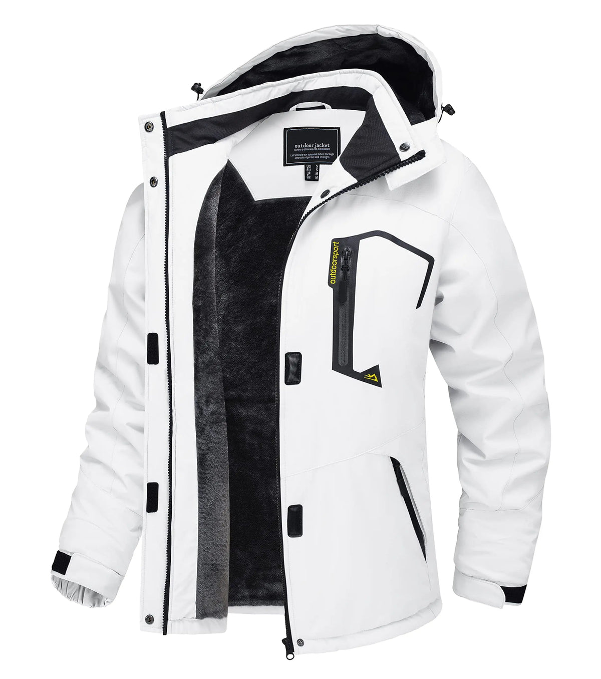 SaneShoppe - TACVASEN Winter Waterproof Ski Snowboard Jacket Womens Thermal Heavy Fleece Jackets Casual Work Rain Coat Windbreaker Parka