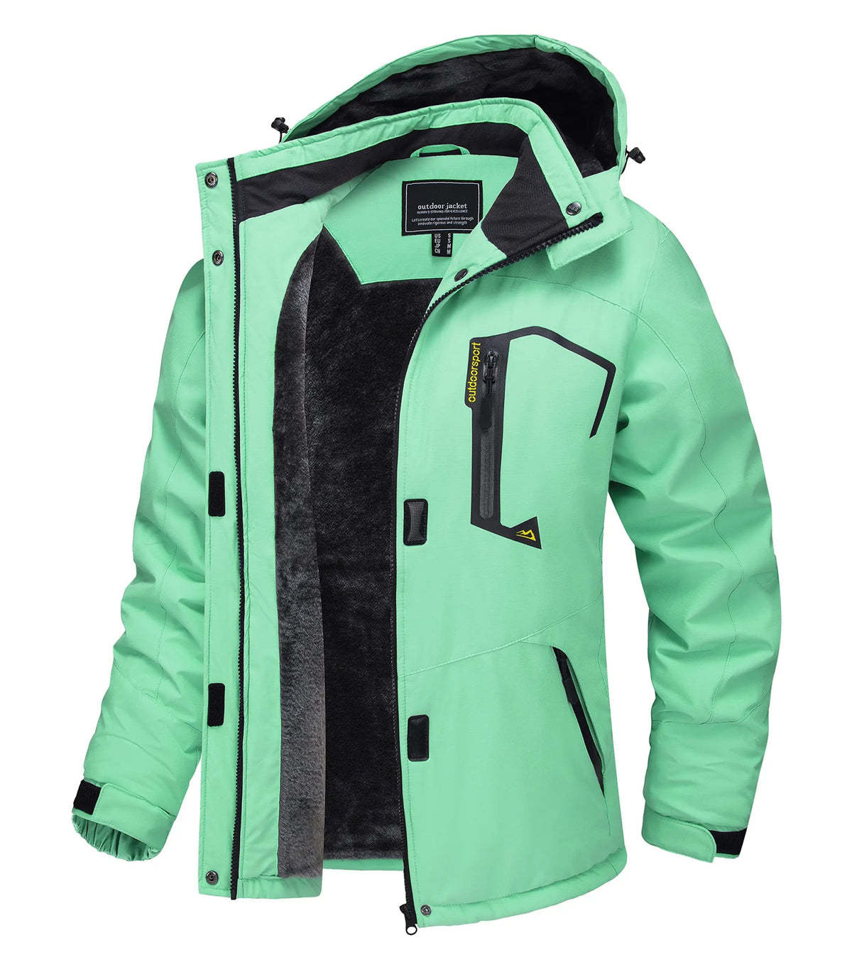 SaneShoppe - TACVASEN Winter Waterproof Ski Snowboard Jacket Womens Thermal Heavy Fleece Jackets Casual Work Rain Coat Windbreaker Parka