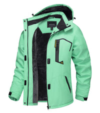 SaneShoppe - TACVASEN Winter Waterproof Ski Snowboard Jacket Womens Thermal Heavy Fleece Jackets Casual Work Rain Coat Windbreaker Parka