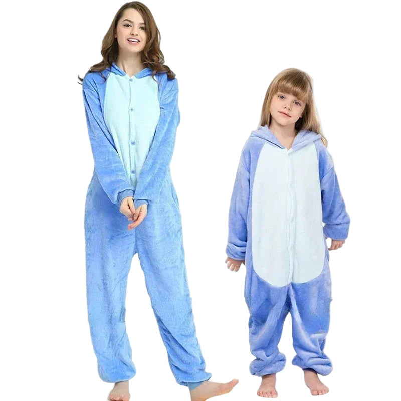 YSOYOKUnicorn Onesies Unisex Winter Panda Tiger Lion Cat Onesies Women Nightwear Anime Costumes Kids Adults Flannel Sleepwear PajamasSaneShoppe