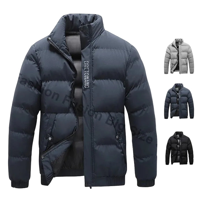 SaneShoppe - Winter Men's Jacket Fashion Men Thermal Parkas Coats Casual Classic Outwear Windbreaker Warm Padded Jackets Men Clothing