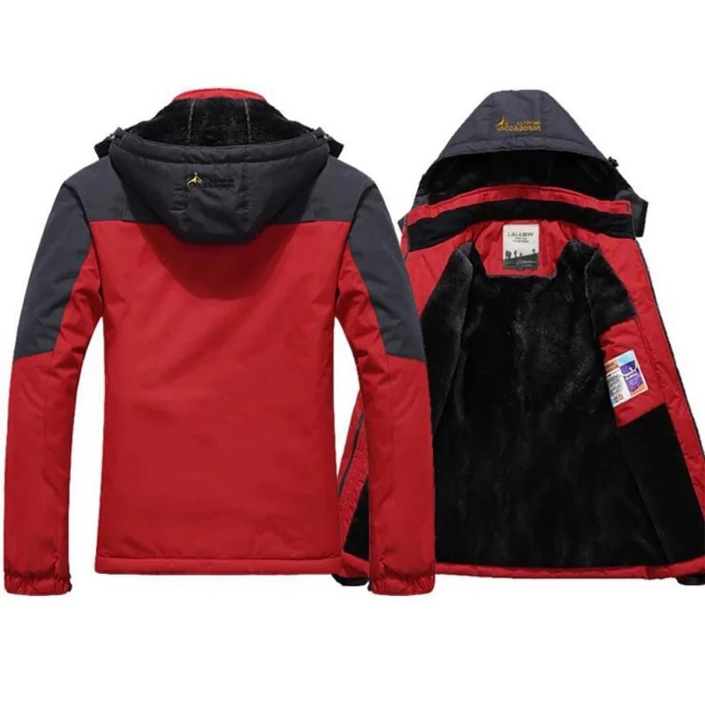SaneShoppe-Men's Military Hooded Winter Parka Coat with Fur Lining