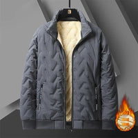 SaneShoppe - Winter Thicken Fleece Jackets for Men Windproof Coats Men's Outerwear Cropped Woolen Parka Coat Autumn Winter Warm Bomber Jacket